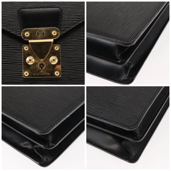LOUIS VUITTON Epi Serviette Conseiller Business Bag Black - Picture 11 of 15